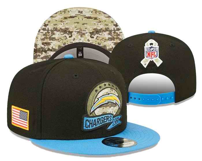 Los Angeles Chargers Salue To  Service Stitched Snapback Hats 052