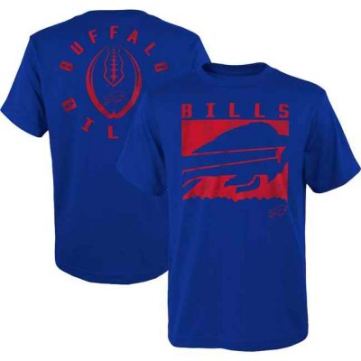 Men's Buffalo Bills Blue Preschool Liquid Camo Logo T-Shirt