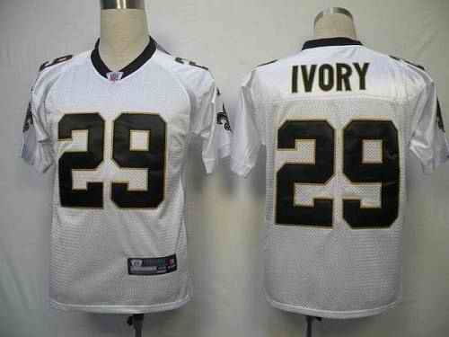 Saints #29 Chris Ivory White Stitched Youth NFL Jersey