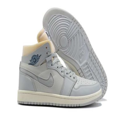 Men's Running Weapon Air Jordan 1 High Grey Shoes 0369