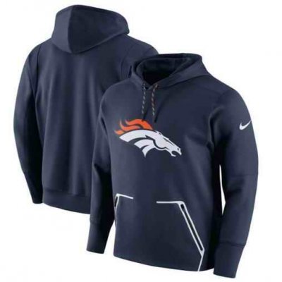 Men's Nike Denver Broncos Navy Champ Drive Vapor Speed Pullover Hoodie