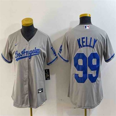 Youth Los Angeles Dodgers #99 Joe Kelly Grey Stitched Baseball Jersey