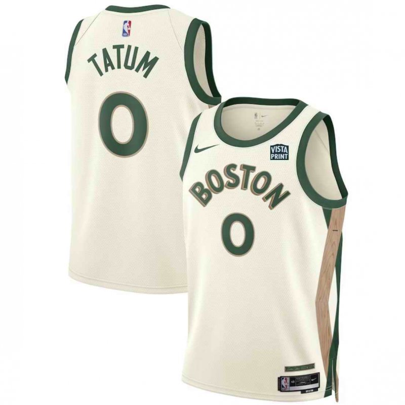 Men's Boston Celtics #0 Jayson Tatum White 2023-24 City Edition Stitched Basketball Jersey