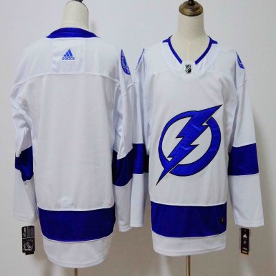 Men's Adidas Tampa Bay Lightning White Stitched NHL Jersey