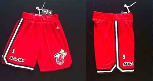 Miami Heat Red NBA Shorts