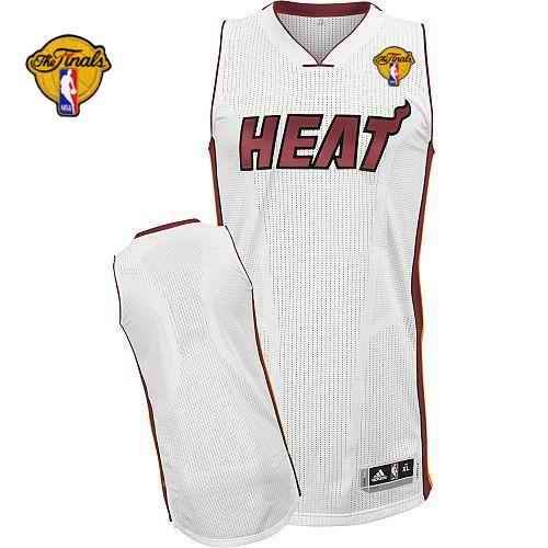 Revolution 30 Heat Blank White Finals Patch Stitched NBA Jersey