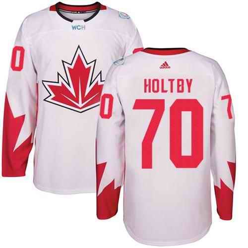 Team Canada #70 Braden Holtby White 2016 World Cup Stitched Youth NHL Jersey