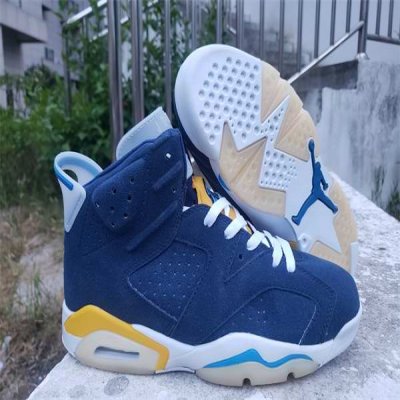 Men's Running Weapon Air Jordan 6 Navy Shoes 055