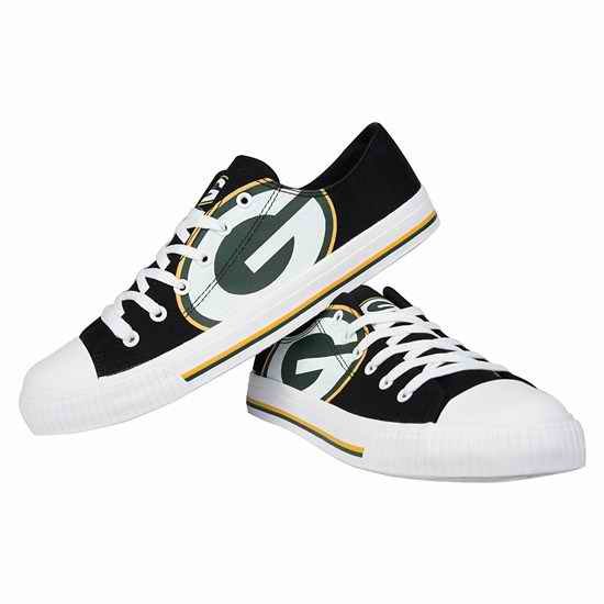 Women's NFL Green Bay Packers Repeat Print Low Top Sneakers 015