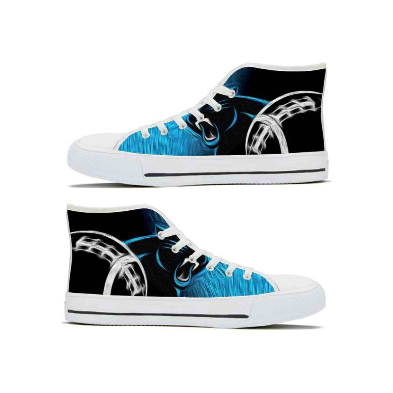 Men's Carolina Panthers High Top Canvas Sneakers 001