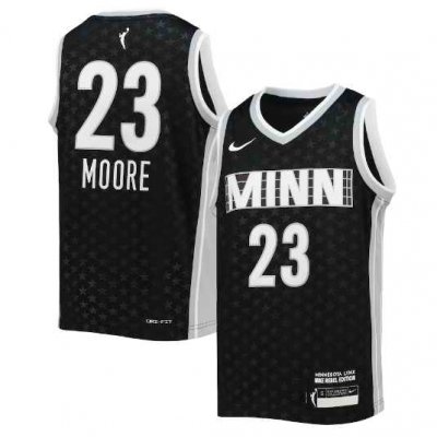 Youth Minnesota Lynx #23 Maya Moore Black Stitched WNBA Jersey