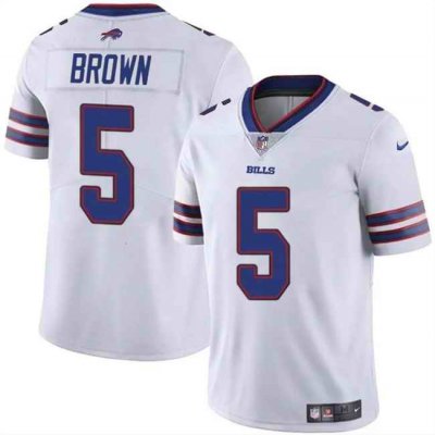 Men's Buffalo Bills #5 Anthony Brown White 2024 Vapor Untouchable Limited Stitched Football Jersey