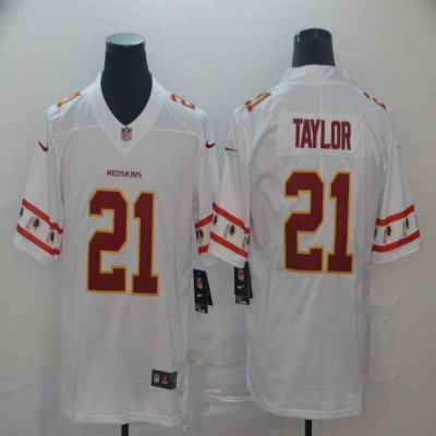 Men's Washington Redskins #21 Sean Taylor 2019 White Team Logo Limited Stitched NFL Jersey