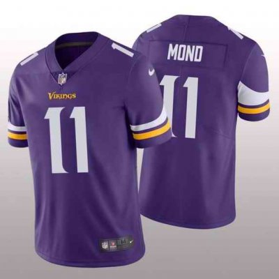 Men's Minnesota Vikings #11 Kellen Mond Purple 2021 Vapor Untouchable Limited Stitched Jersey