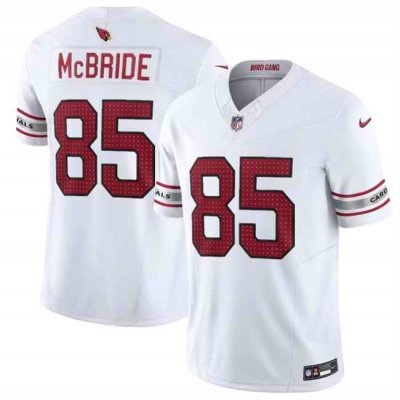 Men's Arizona Cardinals #85 Trey McBride White 2024 F.U.S.E. Vapor Untouchable Limited Stitched Jersey