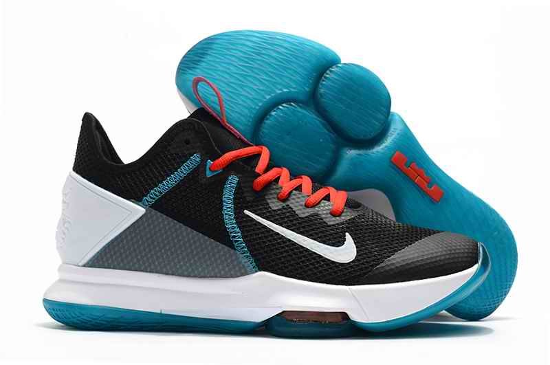 Men's Running weapon LeBron James Witness 4 Black/White/Red /Teal BV7427-005 Shoes 068