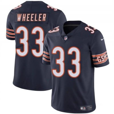 Youth Chicago Bears #33 Ian Wheeler Navy Vapor Stitched Football Jersey