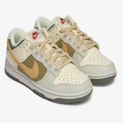 Women's Dunk Low Light Bone Dark Stucco Shoes 0247