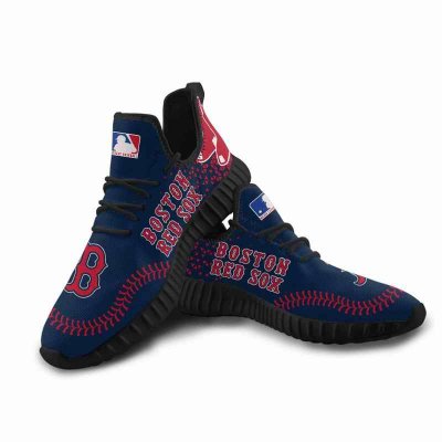 Women's Boston Red Sox Mesh Knit Sneakers/Shoes 007