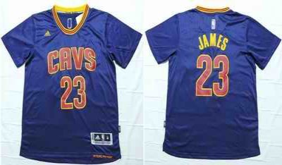 Cavaliers #23 LeBron James Navy Blue Short Sleeve Stitched NBA Jersey