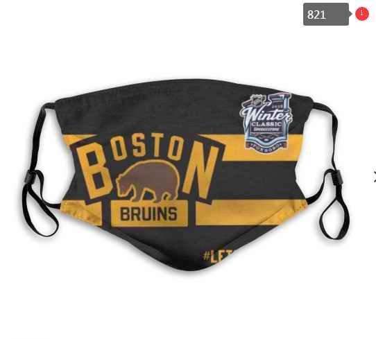 Boston Bruins Face Mask 001 Filter Pm2.5 (Pls check description for details)