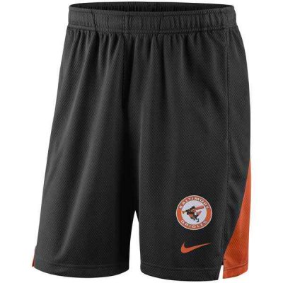 Men's Baltimore Orioles Black Franchise Throwback Performance Shorts