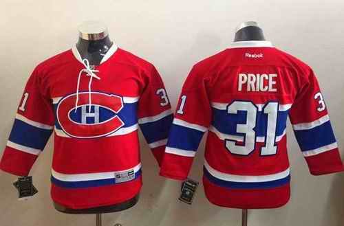 Canadiens #31 Carey Price Stitched CH Red Youth NHL Jersey