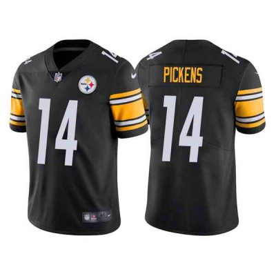 Men's Pittsburgh Steelers #14 George Pickens Black Vapor Untouchable Limited Stitched Jersey