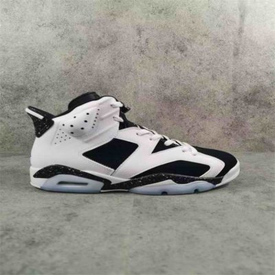 Men's Running Weapon Air Jordan 6 White/Black Shoes 071