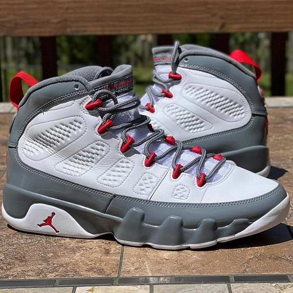 Men's Running weapon Air Jordan 9 Gray Shoes 016