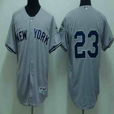 Yankees #23 Don Mattingly Stitched Grey Youth MLB Jersey