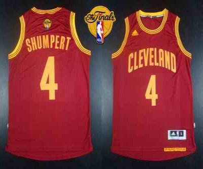 Revolution 30 Cavaliers #4 Iman Shumpert Red The Finals Patch Stitched NBA Jersey