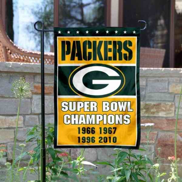 Green Bay Packers Double-Sided Garden Flag 003 (Pls check description for details)