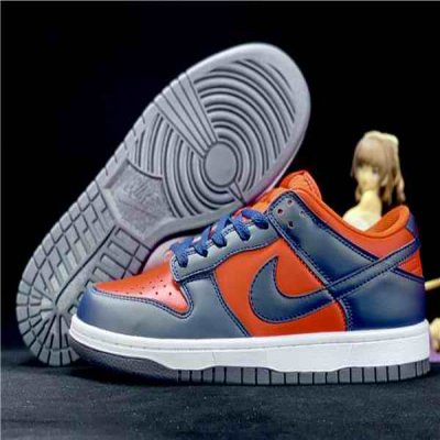 Women's Dunk Low SB Orange/Blue Shoes 098