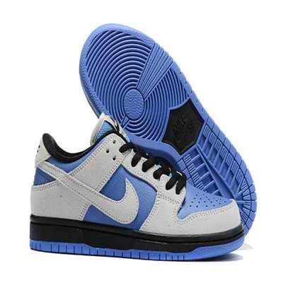 Women's Dunk Low SB Blue/White Shoes 0145