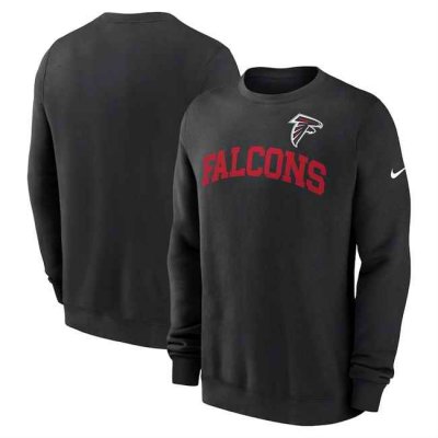 Men's Atlanta Falcons Black Club Pullover Sweatshirt