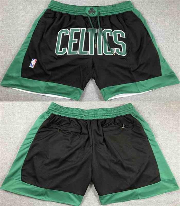 Men's Boston Celtics Black Shorts (Run Small)