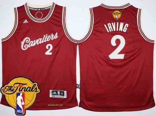 Cavaliers #2 Kyrie Irving Red 2015-2016 Christmas Day The Finals Patch Stitched Youth NBA Jersey