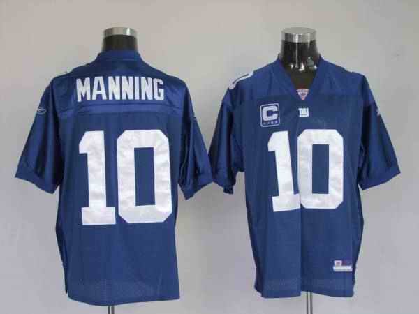 Giants #10 Eli Manning Blue Stitched Youth NFL Jersey