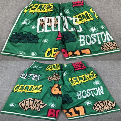 Men's Boston Celtics Green Shorts (Run Small)