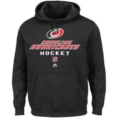 Carolina Hurricanes Majestic Critical Victory Pullover Hoodie Sweatshirt Black