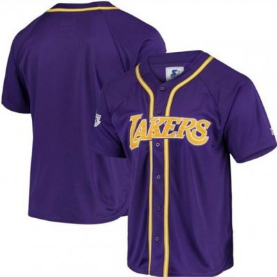 Men's Los Angeles Lakers Customized Purple Stitched NBA Jersey