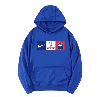 Men's France World Cup Soccer Hoodie Royal 001