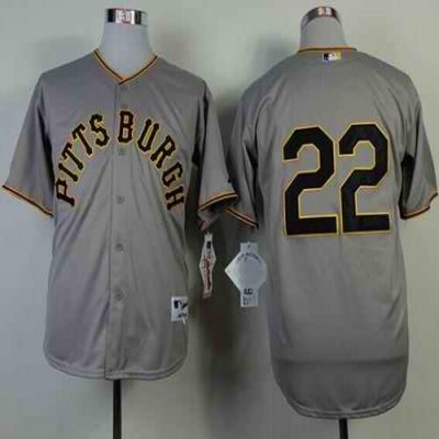 Pirates #22 Andrew McCutchen Grey 1953 Turn Back The Clock Stitched MLB Jersey