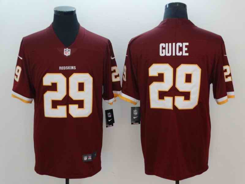 Men's Washington Redskins #29 Derrius Guice Burgundy 2018 Draft Vapor Untouchable Limited NFL Jersey