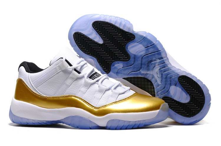 Running weapon Wholesale Cheap Air Jordan 11 Shoes Women White/Golden