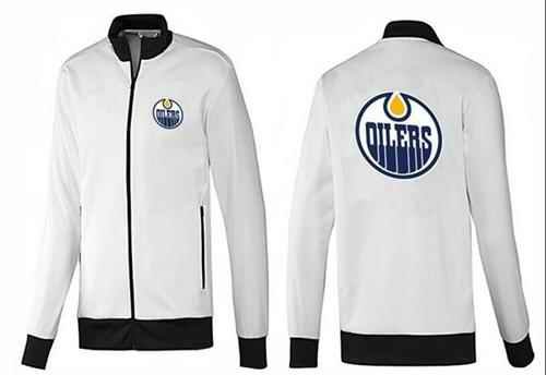 NHL Edmonton Oilers Zip Jackets White-1