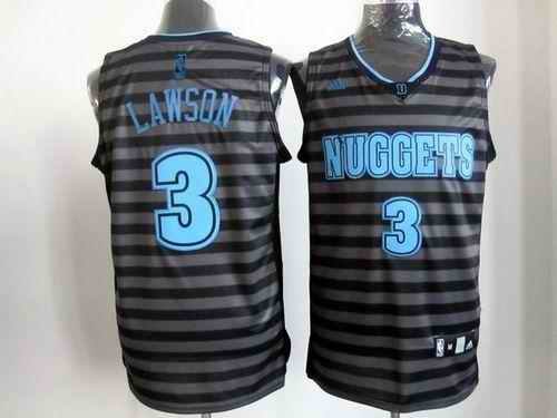 Nuggets #3 Ty Lawson Black/Grey Groove Stitched NBA Jersey