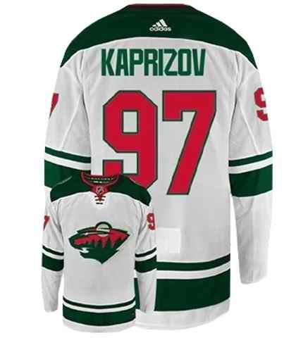 Men's Minnesota Wild #97 Kirill Kaprizov White Stitched Jersey