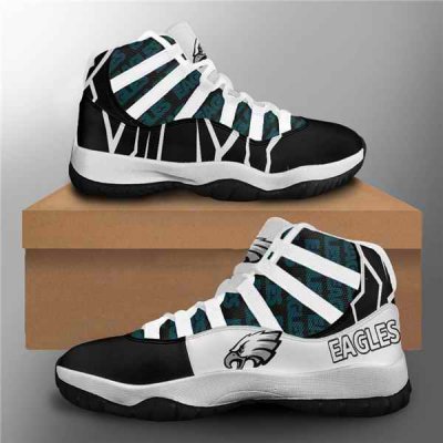 Women's Philadelphia Eagles Air Jordan 11 Sneakers 002